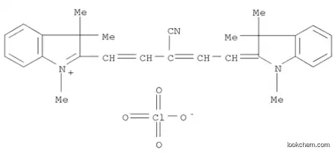 Molecular Structure of 194541-58-7 (2-[(1E,3Z)-3-Cyano-5-(1,3,3-trimethyl-1,3-dihydro-2H-indol-2-ylidene)-1,3-pentadienyl]-1,3,3-trimethyl-3H-indolium perchlorate)